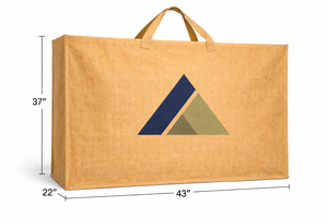 Bolsa de Yute Natural Extra Grande con Estampado a Rayas, Ecológica, Reutilizable, para Compras, Playa, Exposiciones, Supermercado, Resistente - Product Image 2