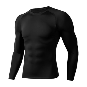 Custom Short Sleeve Rash Guard Polyester Nylon Breathable Quick Dry <b>Compression</b> <b>Shirt</b> <b>for</b> MMA BJJ Gym Surfing OEM - Product Image 6