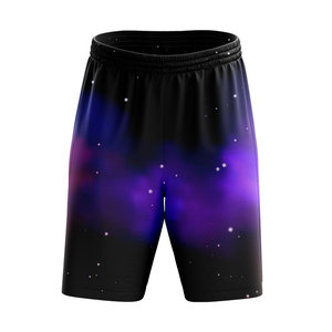 Short de mode décontracté, coupe mi-ample, avec cordon de serrage, motif imprimé et logo personnalisé, écologique, vente chaude directe usine - Product Image 4