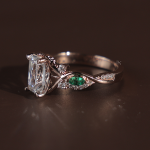 Brilliant 2 Carat Lab Grown Diamond <b>Solitaire</b> Engagement <b>Ring</b> for Women <b>Silver</b> 10K Gold 14K Gold 18K Gold Bridal Jewelry - Product Image 3
