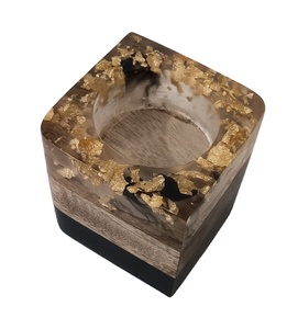 Candelabros de luz de té de resina de madera personalizados para el hogar, bodas, fiestas de cumpleaños, bares, hogar, boda, cumpleaños, decoración del hogar - Product Image 2