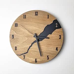 Modern Natural Wood <b>Wall</b> <b>Clock</b> with Numbers <b>Silent</b> Unique Wood Minimalist <b>Wall</b> <b>Clock</b> With hour numbers By M/S SHAAD HANDICRAFTS - Product Image 5