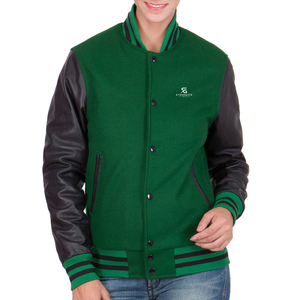 <b>Womens</b> Varsity <b>Jacket</b> Custom Design Fleece Cotton Polyester College Baseball <b>Jacket</b> with Button Closure 2026 - Product Image 1