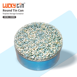 Oem ODM thiết kế tinplate bao bì vòng tròn lớn in hộp kim loại hình tròn miễn phí mẫu tùy chỉnh tins với nắp - Product Image 1