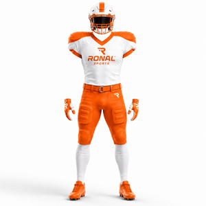 Uniforme de football américain en polyester/coton imprimé par transfert thermique personnalisé, impression professionnelle, best-seller - Product Image 1