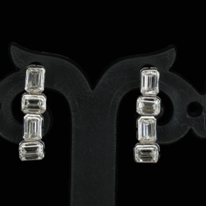 VVS D Color Moissanite <b>Stud</b> Earrings with Claw Setting Freshwater Pearl 18k Gold Plated Over <b>Silver</b> for Women Party Occasion - Product Image 5