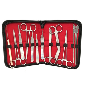 Kit de Sutura Manual para Cirugía Menor con Pinzas y Tijeras de Acero Inoxidable, Instrumentos Quirúrgicos para Uso Hospitalario - Product Image 1