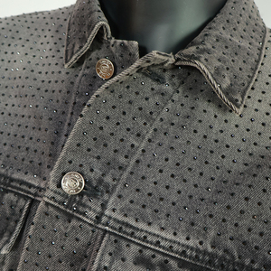 Wholesale Clothing Manufacturer Men's Jackets Custom Basic Solid Color Plaid <b>Jeans</b> Autumn High Quality Vintage Eco-Friendly 100% - Product Image 5