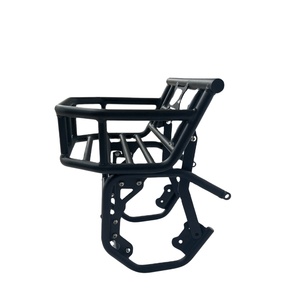 Porte-bagages avant et panier Mbiker PG1 en acier inoxydable avec sacoche de selle au design Cyberpunk pour motos, garantie 1 an - Product Image 1