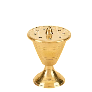 Handcrafted Metal Dhoop Dani Loban <b>Burner</b> With Heat-Resistant Wooden Handle Decorative White Incense Holder For Home Decoration - Product Image 2