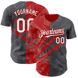 Maillot de baseball professionnel à manches courtes et boutons intégraux avec logo personnalisé, antibactérien, toutes saisons, pour équipe - Product Image 1