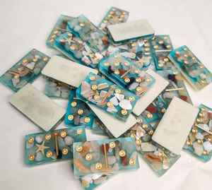 Handmade Epoxy Resin <b>Bookmarks</b> With Sea Shells Starfish Gold Accents Custom Shape Souvenir Home Decoration Craft - Product Image 1