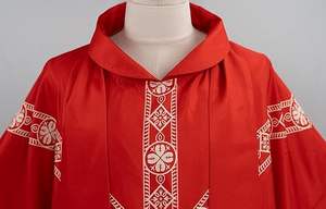 Casulla de Sacerdote Tallas Grandes, Túnica Gótica Larga hasta el Suelo, Tradicional, Transpirable, con Estampado y Bordado - Product Image 3