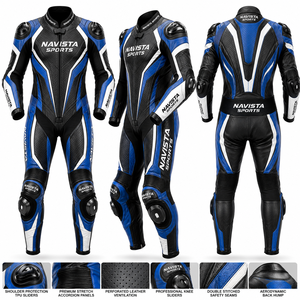 Mono de Cuero Personalizado de Última Tendencia para Motociclismo, Traje de Carreras Unisex, Mono de Motocross OEM, Tallas Grandes, Anti-UV, Resistente al Viento, Estampado - Product Image 5