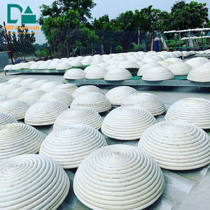 Cesta para hornear pan redonda de ratán Natural ecológica, herramienta de panadería casera de Vietnam - Product Image 3