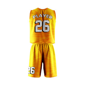 Ensemble d'uniformes de basketball personnalisés : Maillot sans manches et short, impression par sublimation, anti-humidité, logo et numéro d'équipe imprimés, tenue d'équipe - Product Image 2