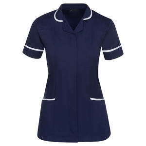 Conjuntos de Uniformes Médicos Unisex de Manga Corta, Tejido de Poliéster/Algodón, para Uso Hospitalario - Product Image 1