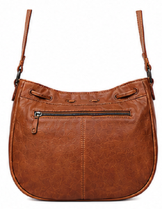 Sac à bandoulière vintage en cuir tressé pour femme, orné de diamants, en polyester, mode hiver, avec fermeture à cordon et sangle réglable - Product Image 2