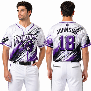 Uniforme de Béisbol Juvenil Personalizado, Estilo Americano, Blanco, Ropa Deportiva Estampada, de Alta Calidad, Transpirable y Ecológica - Product Image 1