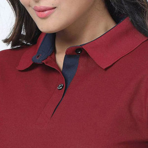 เสื้อโปโลผู้หญิงคุณภาพสูง ผลิตจากผ้าฝ้ายผสมโพลีเอสเตอร์ รับออกแบบโลโก้ตามสั่ง - Product Image 5