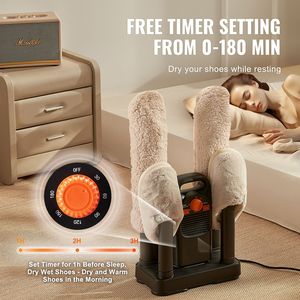 Asciugascarpe Staccabile a 4 Tubi con Timer, Ignifugo V0, Asciugatura Rapida per Stivali da Lavoro, Sterilizzatore per Scarpe - Product Image 5