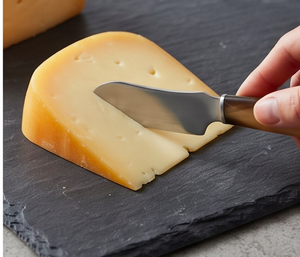 Ensemble de 2 couteaux à fromage en acier inoxydable avec manche en acacia, idéal pour plancher de fromages et usage en cuisine - Product Image 4