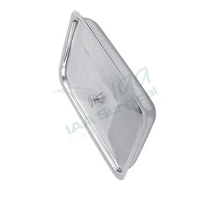 Plateau à instruments manuel autoclavable en acier inoxydable avec couvercle, usage polyvalent pour la stérilisation et le stockage sécurisé des instruments - Product Image 5