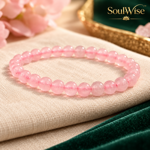 Bracelet classique et tendance à perles avec serti en canal, forme géométrique, pierre naturelle rose, bijou unisexe, cadeau - Product Image 4