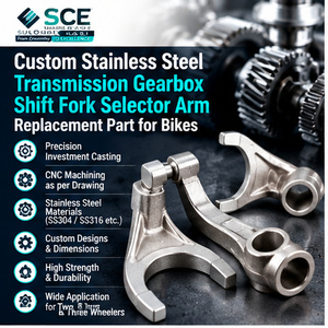 Pieza de Fundición Personalizada SCE de Acero Inoxidable para Brazo Selector de Horquilla de Caja de Cambios - Product Image 1
