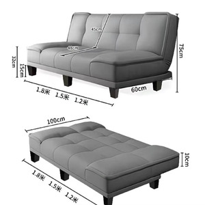 Futón Acolchado de Diseño Moderno y Alta Calidad, Plegable, Pequeño, de Dos o Tres Plazas, Sofá Cama - Product Image 2