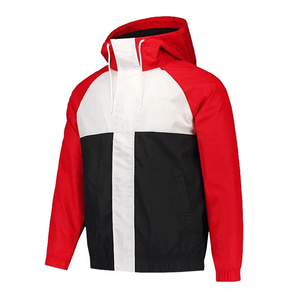 SUNDAR PURI SPORTS Chaqueta Cortavientos de Lona con Capucha para Hombre, Diseño Colorblock, Ligera, Resistente al Viento, Secado Rápido, Ropa Deportiva Exterior, Corte Regular - Product Image 4