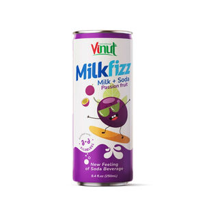 250ml lata fruta de la Pasión Milkfizz leche y refresco bebida sin agregar azúcar - Product Image 1