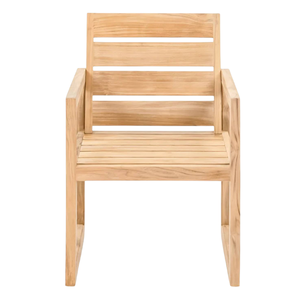 High Quality Teak Wood <b>Dining</b> <b>Armchair</b> With Soft Cushion Modern Contemporary Relaxing <b>Armchairs</b> Restaurant Indoor Outdoor Use - Product Image 4