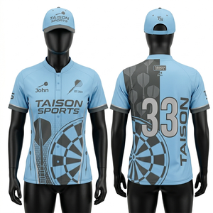 Maillot de sport pour femme 185 GSM en polyester interlock anti-humidité, design à panneaux bleu, rose, cyan, logo thermocollé, uniforme professionnel - Product Image 3