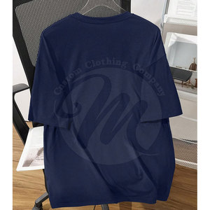 T-shirts personnalisés avec logo en strass, haute qualité, prix de gros pour hommes - Product Image 2