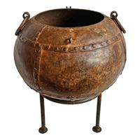 Pot Tanaman Galvanis Gaya Pedesaan Rustic Untuk Bunga, Herba, Sukulen, Dekorasi Taman, Lansekap Teras