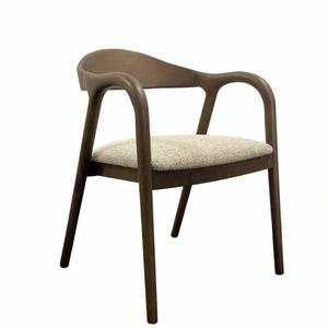 เก้าอี้ทานอาหารไม้เนื้อแข็งสไตล์ร่วมสมัย หุ้มผ้าบุอย่างหรูหรา เรียบง่าย เหมาะสำหรับร้านอาหาร คาเฟ่ โรงแรม และเฟอร์นิเจอร์สำหรับโครงการต่างๆ - Product Image 6