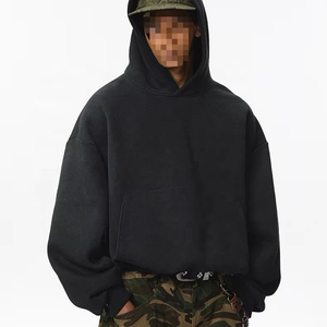 Sudadera con Capucha Oversize Personalizada CAULT ARRAY Estilo Hip Hop con Cremallera, 100% Algodón Felpa 450gsm Transpirable, Vintage para Hombre, Invierno - Product Image 1