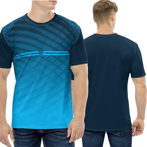 Camiseta de Manga Corta para Hombre, de Secado Rápido, con Estampado Tie-Dye, Corte Ajustado, Cuello Redondo, Estilo Casual - Product Image 3