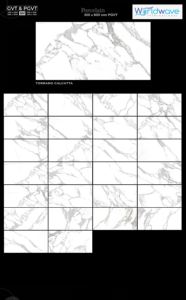 Azulejos de Pared de Cerámica y Porcelana GVT PGVT de 300x600 mm, 30x60 cm, 12x24 Pulgadas, Acabado Brillante y Mate, Estilo Mármol, Calidad de Exportación, Fabricante de la India - Product Image 6