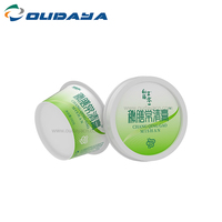 Envase de 170 ml con Impresión IML, Moldeado por Inyección, de Plástico PP, para Helado, Yogur, Pudín, con Tapa y Cuchara