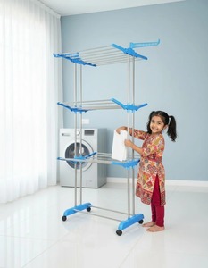 Séchoir à linge pliant autoportant grande capacité, support de rangement pour vêtements, organisateur de vêtements peu encombrant pour la maison et l'appartement - Product Image 3