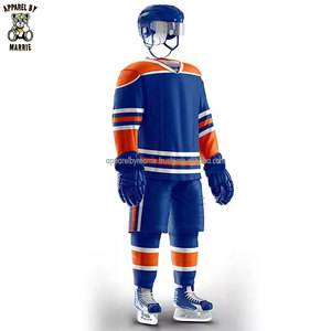 Uniforme de hockey sobre hielo con logotipo personalizado, adecuado para juegos en equipo, entrenamiento, práctica y partidos profesionales, en venta. - Product Image 3