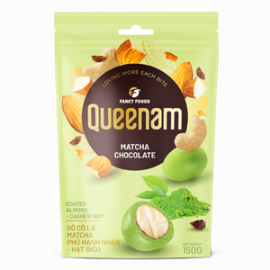 Bonbons au chocolat en dragées en gros, très demandés, HALAL, chocolat matcha enrobé d'amandes et de noix de cajou, 150g, service OEM/ODM - Product Image 1