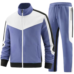 Traje Deportivo de Dos Piezas para Hombre con Cuello Alto y Cremallera, Duradero, Venta al por Mayor, Suministro del Fabricante - Product Image 2