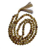 Mala en Agate pour la Prière Hindoue et le Reiki, Écologique et Guérisseur |   Mala en Agate sculpté, souvenir mascotte de l'amour, provenant du Gujarat