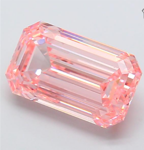 ROYAL GEMS, Diamante Cultivado en Laboratorio con Certificación IGI, Corte Esmeralda de 4.77 CT, Color Rosa Intenso, Claridad VVS2, CVD para Joyería - Product Image 3