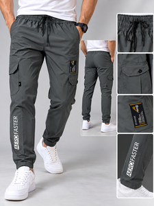 Pantalones Jogger Cargo Ligeros de Poliéster/Algodón para Hombre, Personalizables, con Cintura Elástica y Múltiples Bolsillos para Trabajo al Aire Libre - Product Image 2