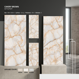Foshan, baldosas de porcelana antideslizantes de 600x1200mm, losas de cerámica con aspecto de mármol y acabado mate de 24x48 pulgadas para el mercado de Senegal - Product Image 3