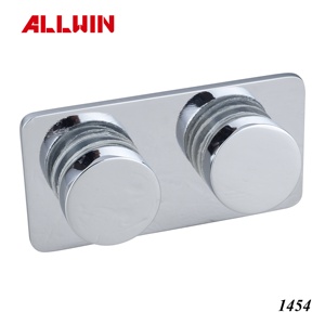 Conector de latón macizo de 90 grados para vidrio plano, abrazadera para herrajes de barandillas de puertas de vidrio - Product Image 4